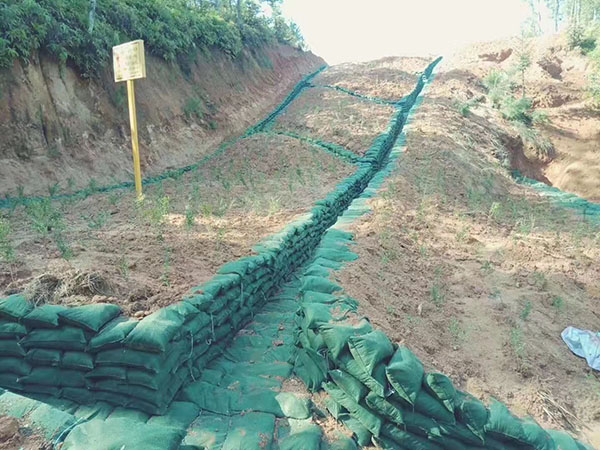植草護坡生態(tài)袋滿克重 包破損率 尺寸可定制