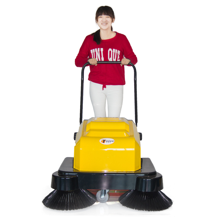 手推掃地TS-100環(huán)衛(wèi)電動手推掃地機(jī) 電瓶雙刷景區(qū)清掃車