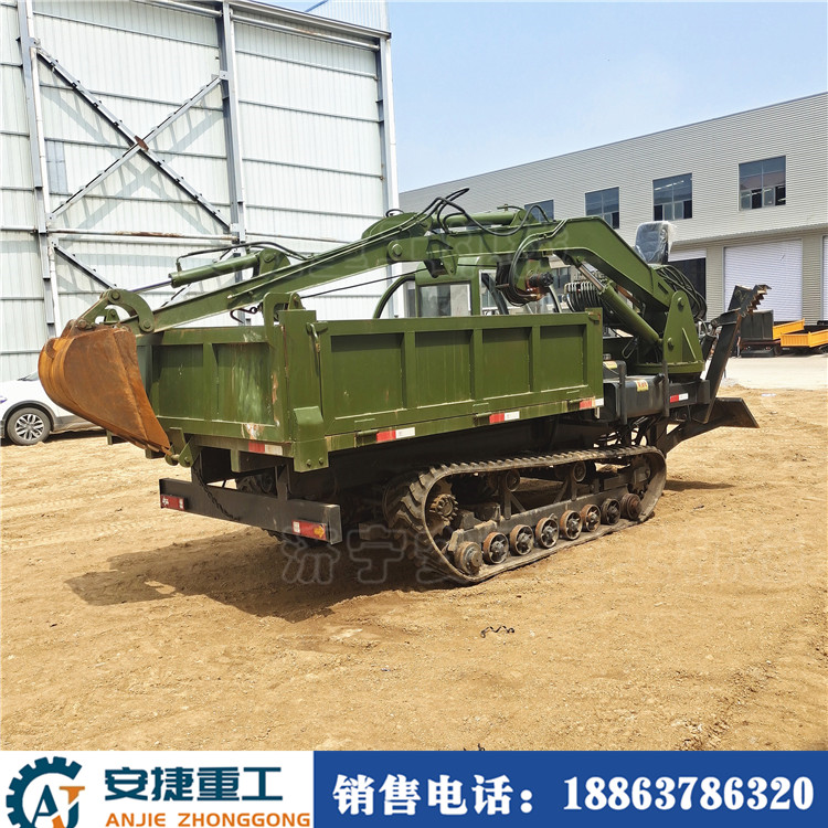 后驅(qū)履帶隨車挖掘機(jī) 8噸履帶隨車挖運(yùn)輸車 山區(qū)四不像履帶隨車挖