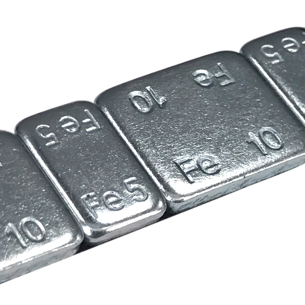 河北滄州獻(xiàn)縣亞奇亞平衡塊粘貼5克10克鍍鋅輪胎配重塊出口