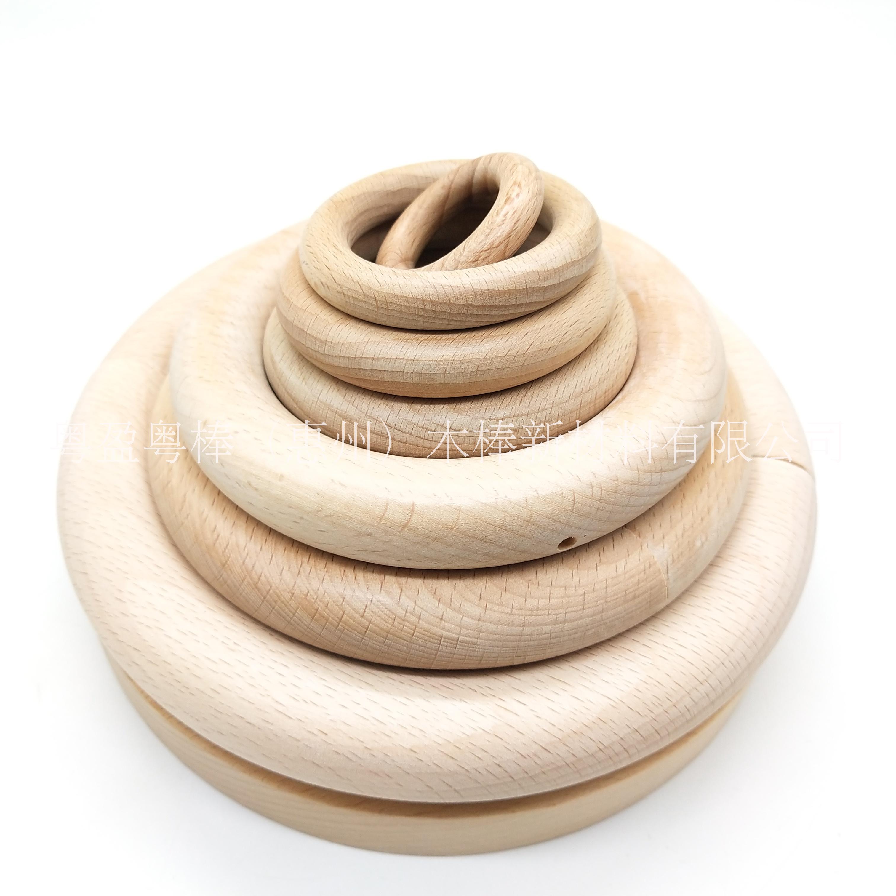 服裝配飾木圈吊環(huán)圍巾絲巾木圓環(huán)牛仔褲窗簾桿掛環(huán) DYI裝飾圓木圈