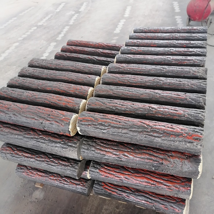 山東德州供應(yīng)混凝土仿樹皮圍擋 仿木樁生產(chǎn) 可定制尺寸 顏色