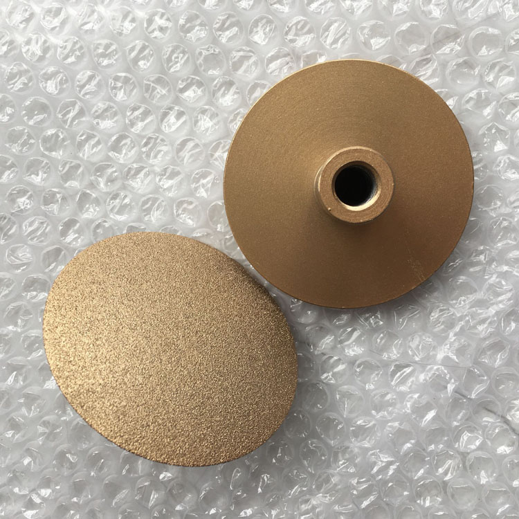 釬焊鉆孔器磨頭  金剛石/破碎料砂輪磨頭鉆孔器  定制異形釬焊磨頭 研磨鑄鐵橡膠鞋墊 河南科美廠家