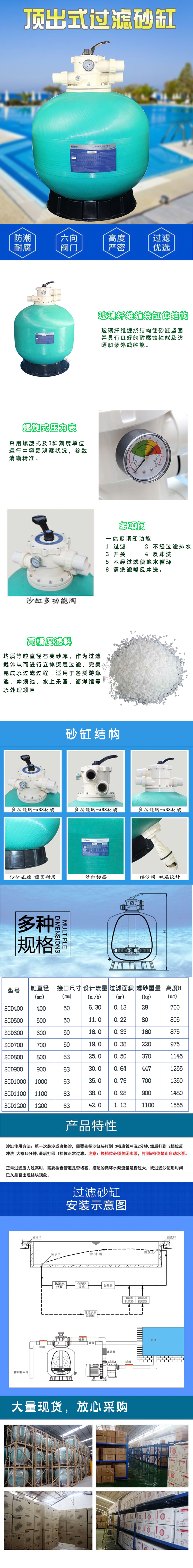 廣州縱康供應(yīng)過濾砂缸 泳池砂缸水處理設(shè)備
