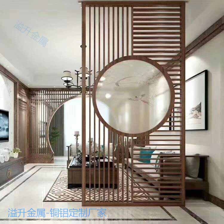 古銅色鋁板雕刻鏤空藝術(shù)屏風(fēng) 鋁板藝術(shù)屏風(fēng)制作