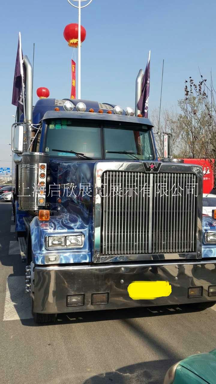 彼得比爾特卡車出租 上海租賃彼得比爾特路演車做展覽 彼得比爾特大卡車租拍電影