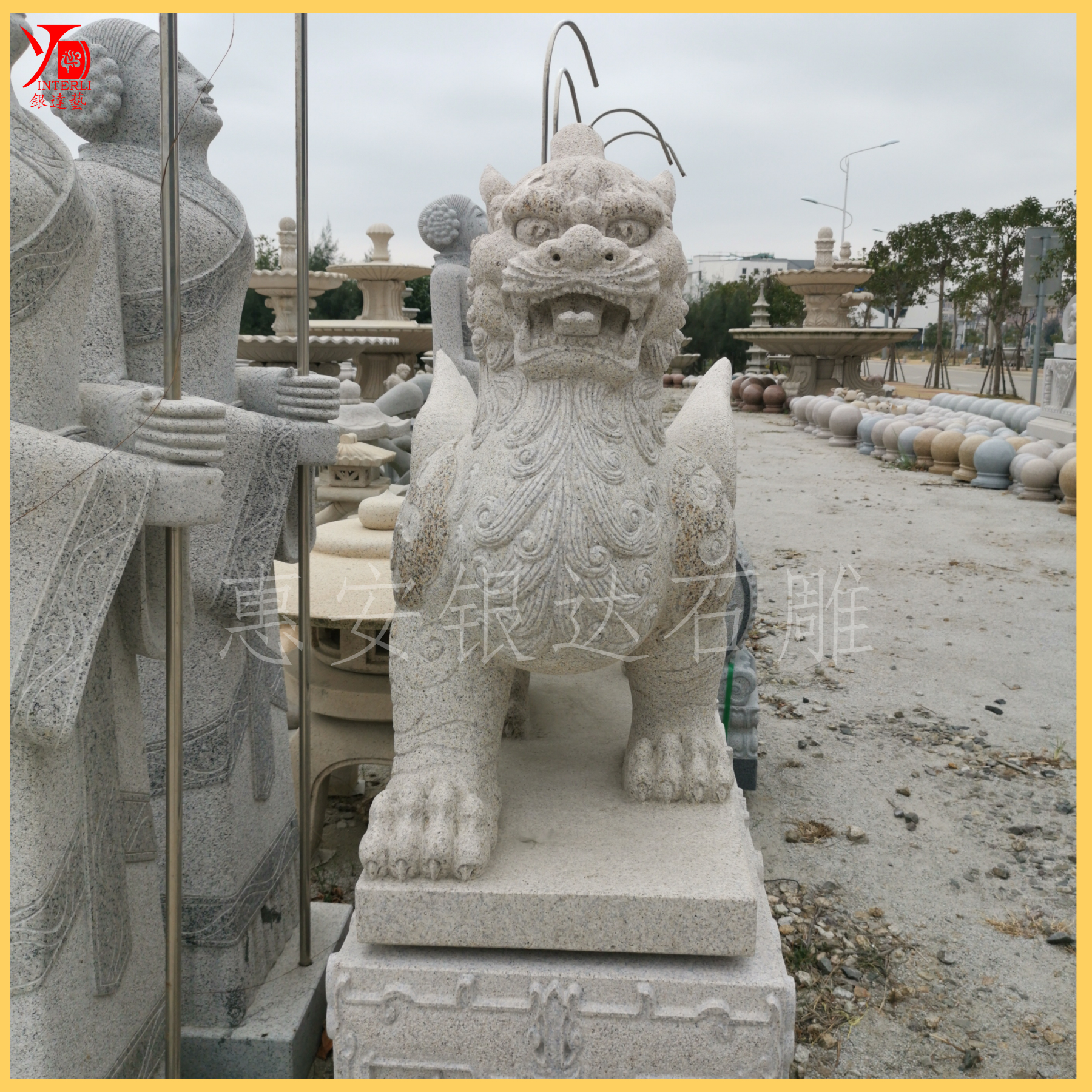 黃銹石雕刻貔貅-廠家-供應(yīng)商