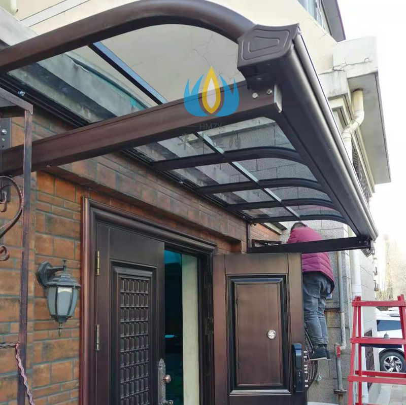 北京華美h-9別墅門口雨棚窗戶遮陽(yáng)棚陽(yáng)臺(tái)露臺(tái)棚鋁合金雨蓬 門口雨棚 窗戶遮陽(yáng)棚 防砸防冰雹