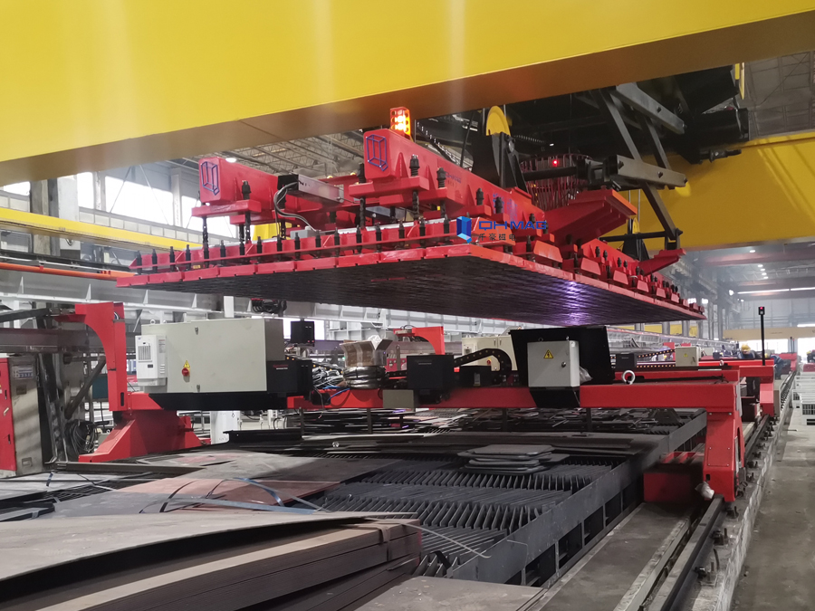 鋼板起重吊具 一種集群陣列式鋼板下料電永磁吊具