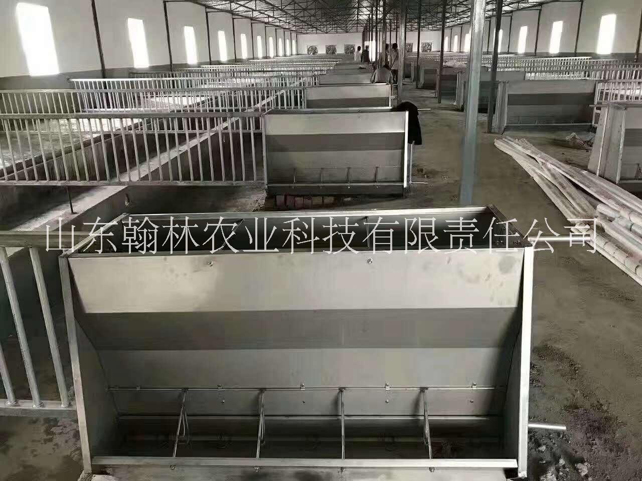 不銹鋼育肥豬食槽 豬用不銹鋼料槽 豬食槽 育肥豬料槽 保育豬食槽 自動料槽養(yǎng)豬設(shè)備