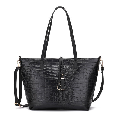 2020新托特包歐美時尚亞馬遜跨境女包花朵蛇紋鱷魚紋女士包包手提