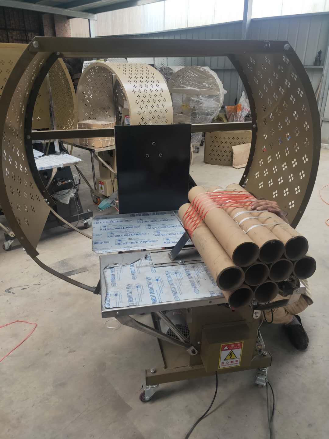 晨勇捆扎機(jī)打包機(jī)塑料繩香簽紙管打捆機(jī)
