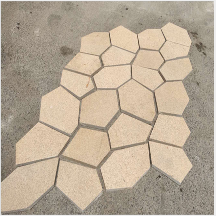 黃銹石碎拼價格 黃銹石碎拼廠家