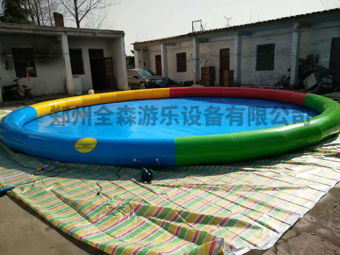 充氣水池充氣釣魚池游樂設(shè)備廠家