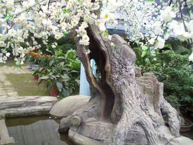 誠信推薦：淄博仿真樹訂制 仿真樹批發(fā)價格便宜-臨朐巖玥園林藝術(shù)廠