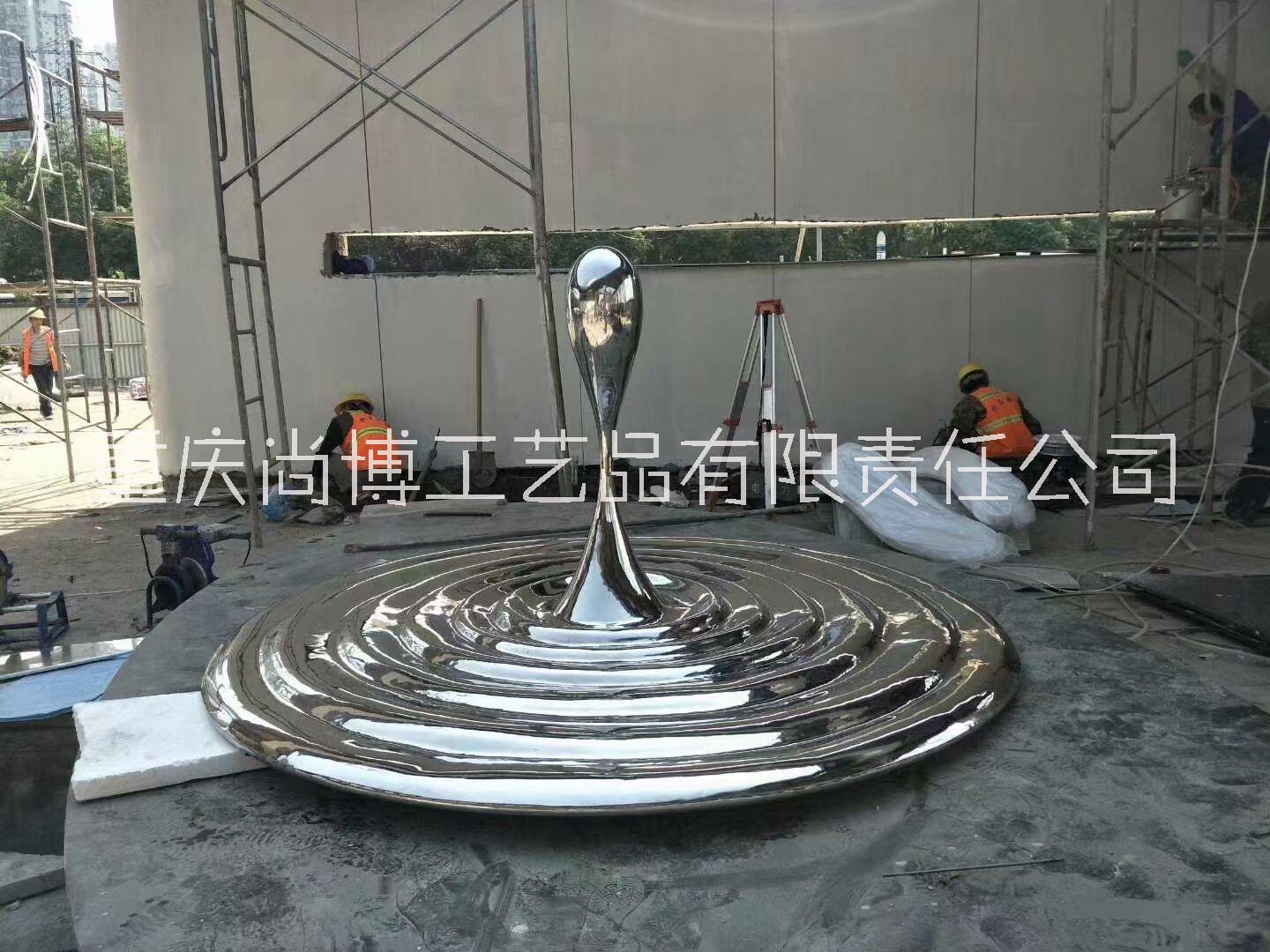 不銹鋼雕塑加工定制戶外城市景觀類入口不銹鋼鍛造景觀裝飾墻標識