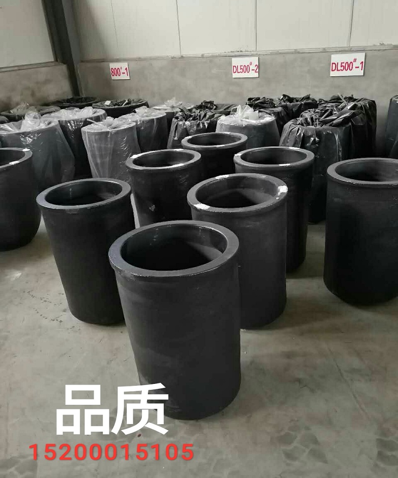 湖南熔銅石墨坩堝 中頻爐煉銅*直筒型坩堝 受熱均勻 壽命長(zhǎng)