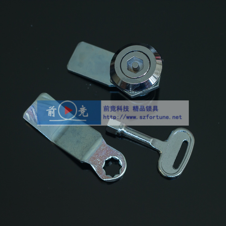 MS705-3內(nèi)六角圓柱型轉(zhuǎn)舌鎖機械門鎖鋅合金工業(yè)門鎖機箱機柜門鎖