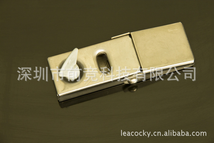 不銹鋼六角帶槽搭扣鎖交接箱門鎖機(jī)柜門鎖戶上電信交接箱鎖