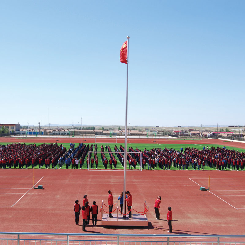 學校旗桿不銹鋼錐形戶外一體旗桿