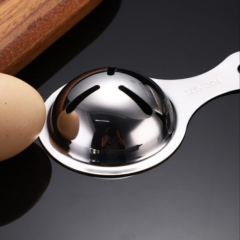 304不銹鋼蛋黃分離器 蛋白過(guò)濾器廚房蛋液分離器蛋清分離碗濾蛋器
