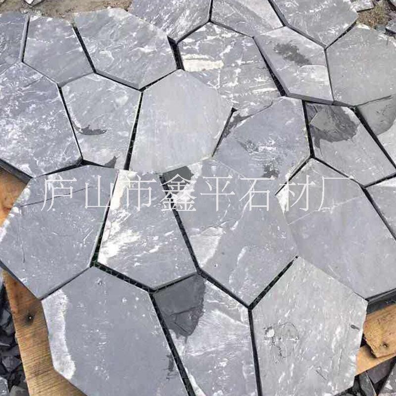冰裂紋戶外別墅板巖碎拼石材文化石 墊腳石