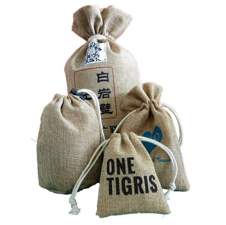 大量生產(chǎn) 包裝袋 束口小麻布袋 麻布袋定制 束口麻布