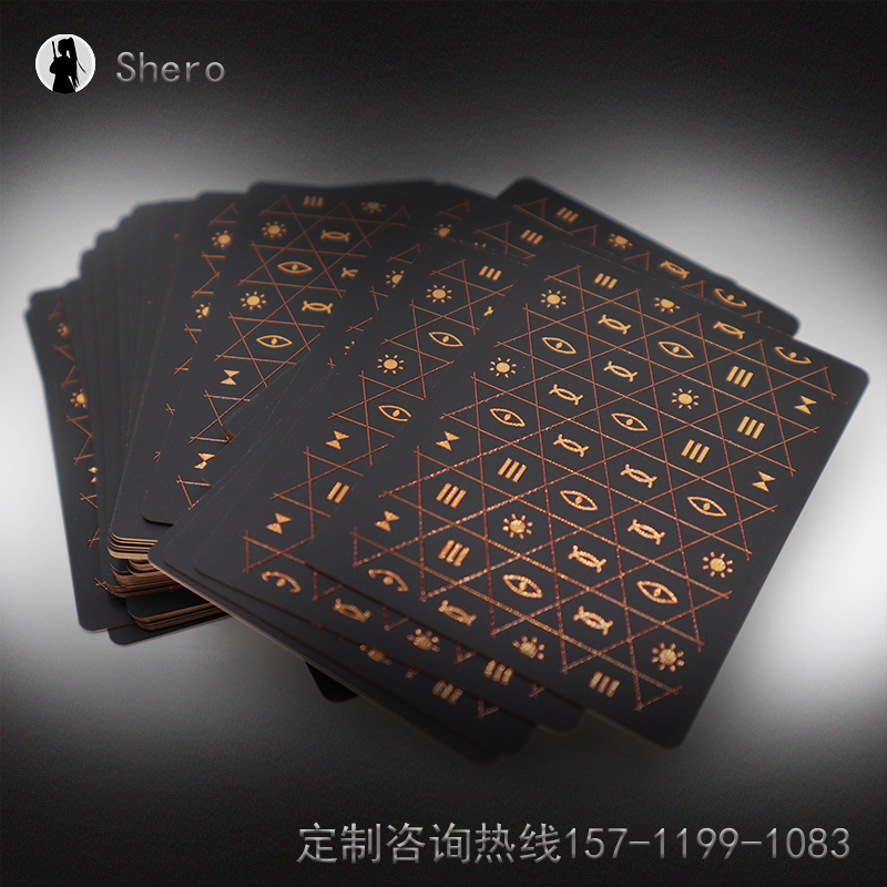 外貿游戲卡牌定制 燙金邊塔羅牌 異形牌訂制 燙金邊卡牌 外貿燙金邊游戲卡牌定制
