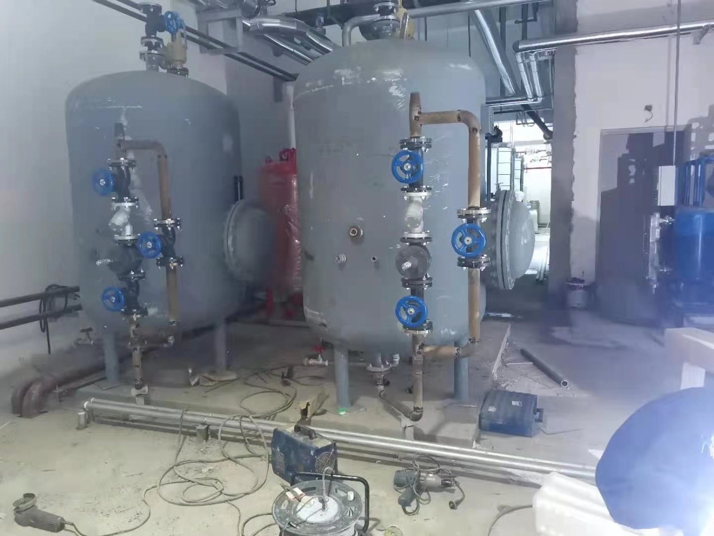 立式容積式換熱器 定制臥式蒸汽加熱容積式熱交換器 半容積式換熱器