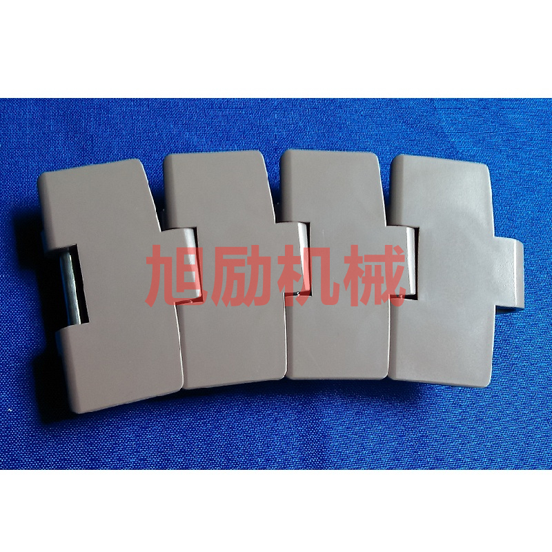 旭勵882轉(zhuǎn)彎塑料鏈板耐用側(cè)彎輸送帶*