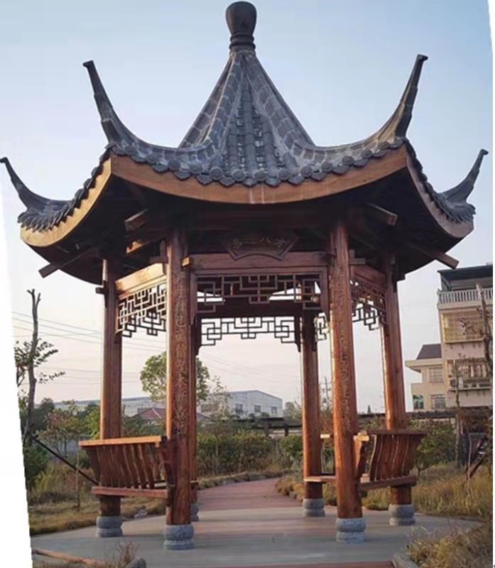 小青瓦單雙涼亭多少錢 小青瓦單雙涼亭哪里有