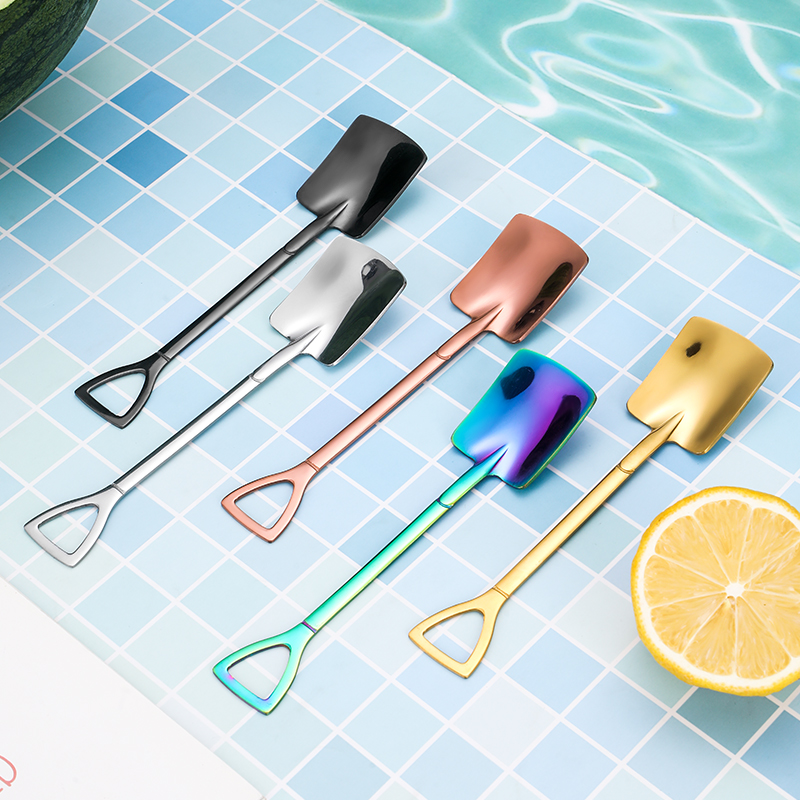 不銹鋼鏟勺 創(chuàng)意西瓜平鏟勺 甜品蛋糕尖鏟 個(gè)性手柄設(shè)計(jì)