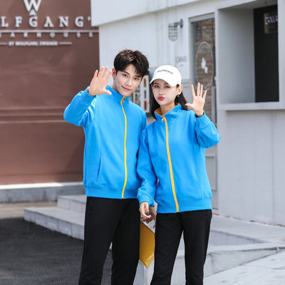 2020秋季新款休閑男士純色空白開衫長袖拉鏈立領(lǐng)衛(wèi)衣男 8023