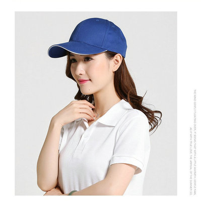 全棉6片三文治棒球帽團建環(huán)衛(wèi)工人外賣定制LOGO刺繡旅游戶外印刷