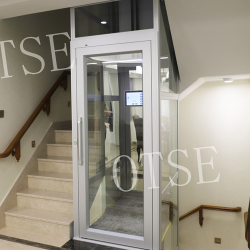 OTSE無噪音螺桿式電梯 無障礙小型家用電梯 省電節(jié)能觀光別墅電梯