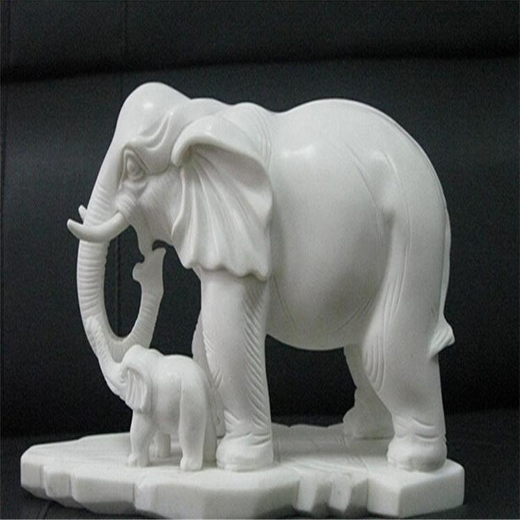 四川漢白玉精雕小象 天然石材
