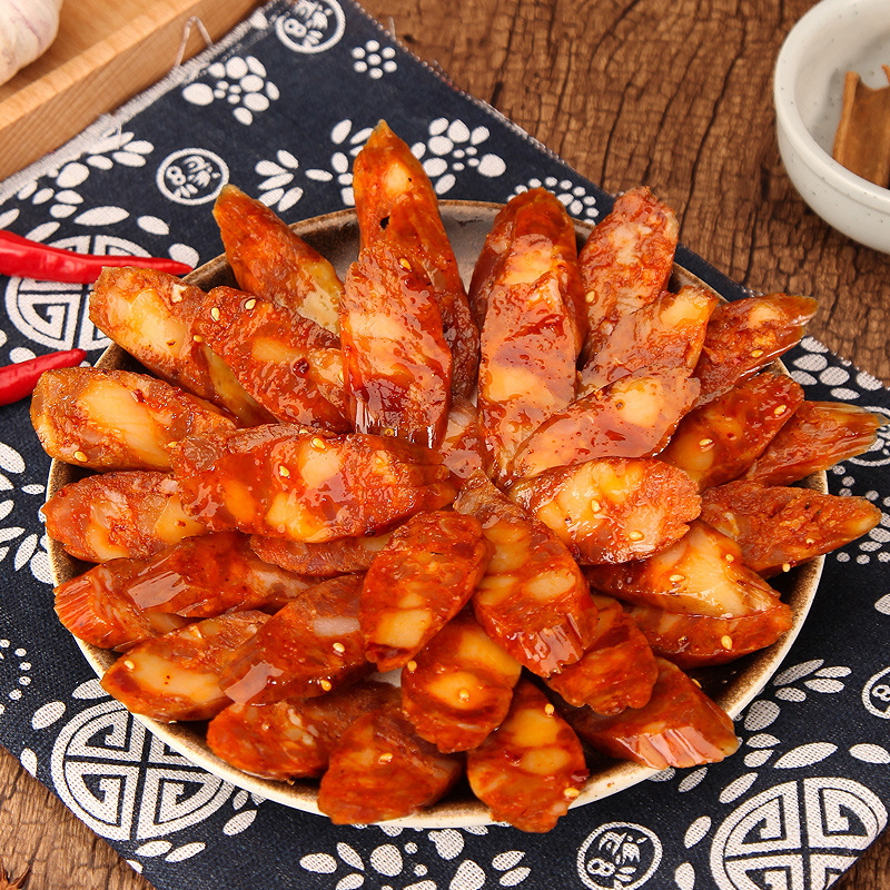 坎上人家四川特產(chǎn)川味香腸400g腌臘肉餐廳供貨代加工臘腸團(tuán)購批發(fā)