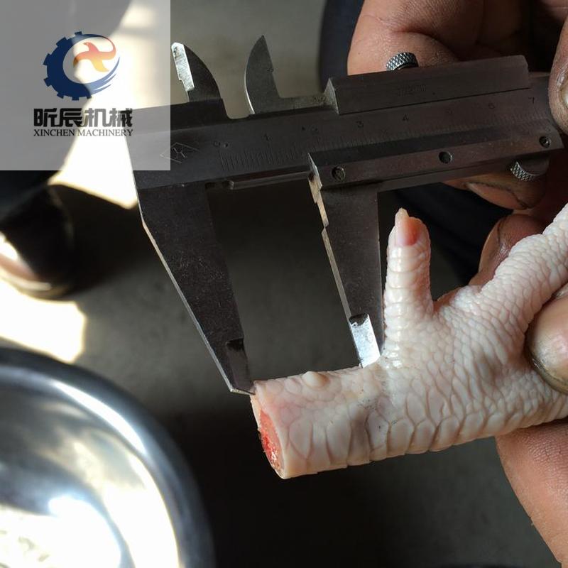 雞爪豎切機(jī)雞爪劈半機(jī)鳳爪分割機(jī)雞爪劈半機(jī)鳳爪分割機(jī)雞爪切割分切設(shè)備昕辰雞爪生產(chǎn)設(shè)備