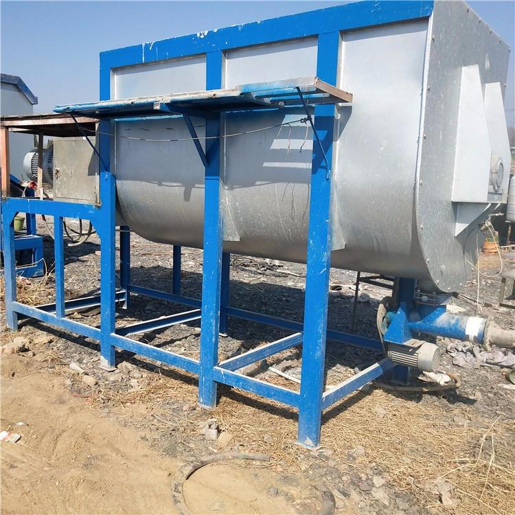 供應(yīng)二手真石漆混合機(jī) 1-10立方真石漆混合機(jī)現(xiàn)貨 二手不銹鋼螺帶混合機(jī)