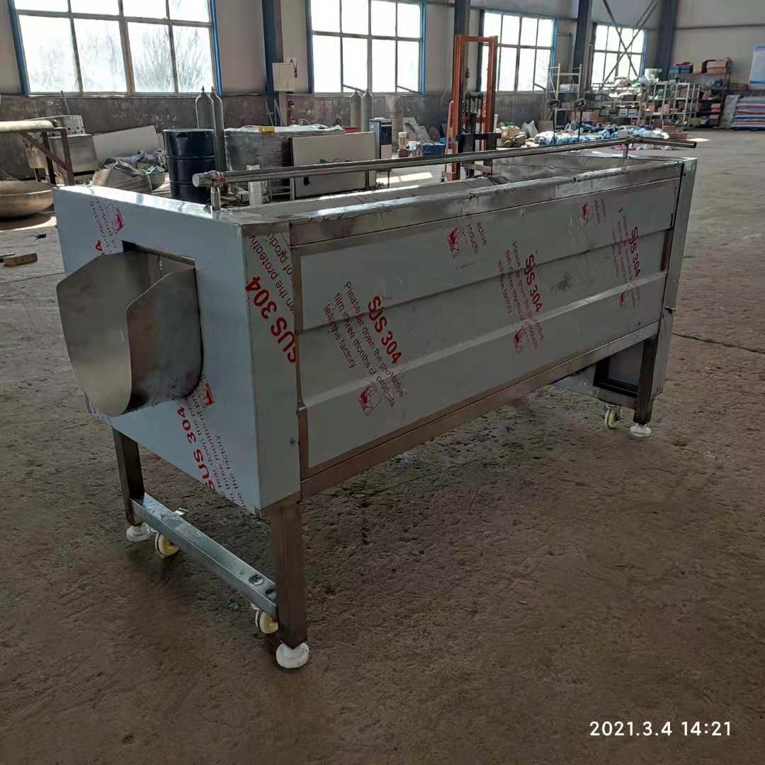 自動化毛刷噴淋根莖中藥軟硬毛九滾去皮去泥清洗機 定制軟硬毛洗藥機