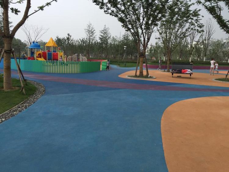 自貢市彩色透水混凝土 透水地坪 壓印混凝土 壓模地坪