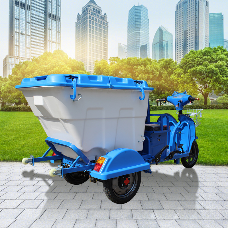 環(huán)衛(wèi)小型手動自卸式快保車 電動三輪保潔車 500L多功能垃圾清運車