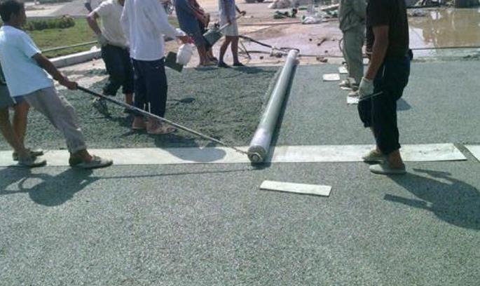 貴陽(yáng)市 透水彩色路面 地面彩色透水混凝土 做工精細(xì)