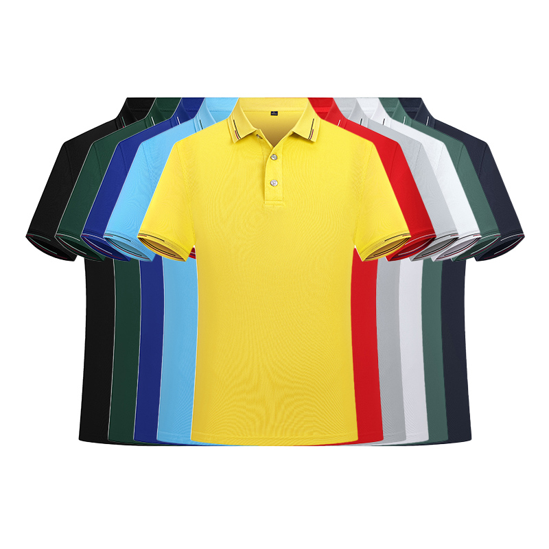 LN11698  2021新款夏季薄款辦公室服裝團(tuán)體定制冰爽絲長(zhǎng)短線(xiàn)POLO衫T恤