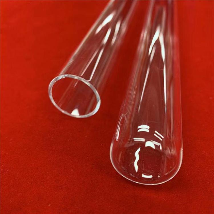 華凌 封平底 透明石英玻璃試管 可定制 耐腐蝕  石英試管