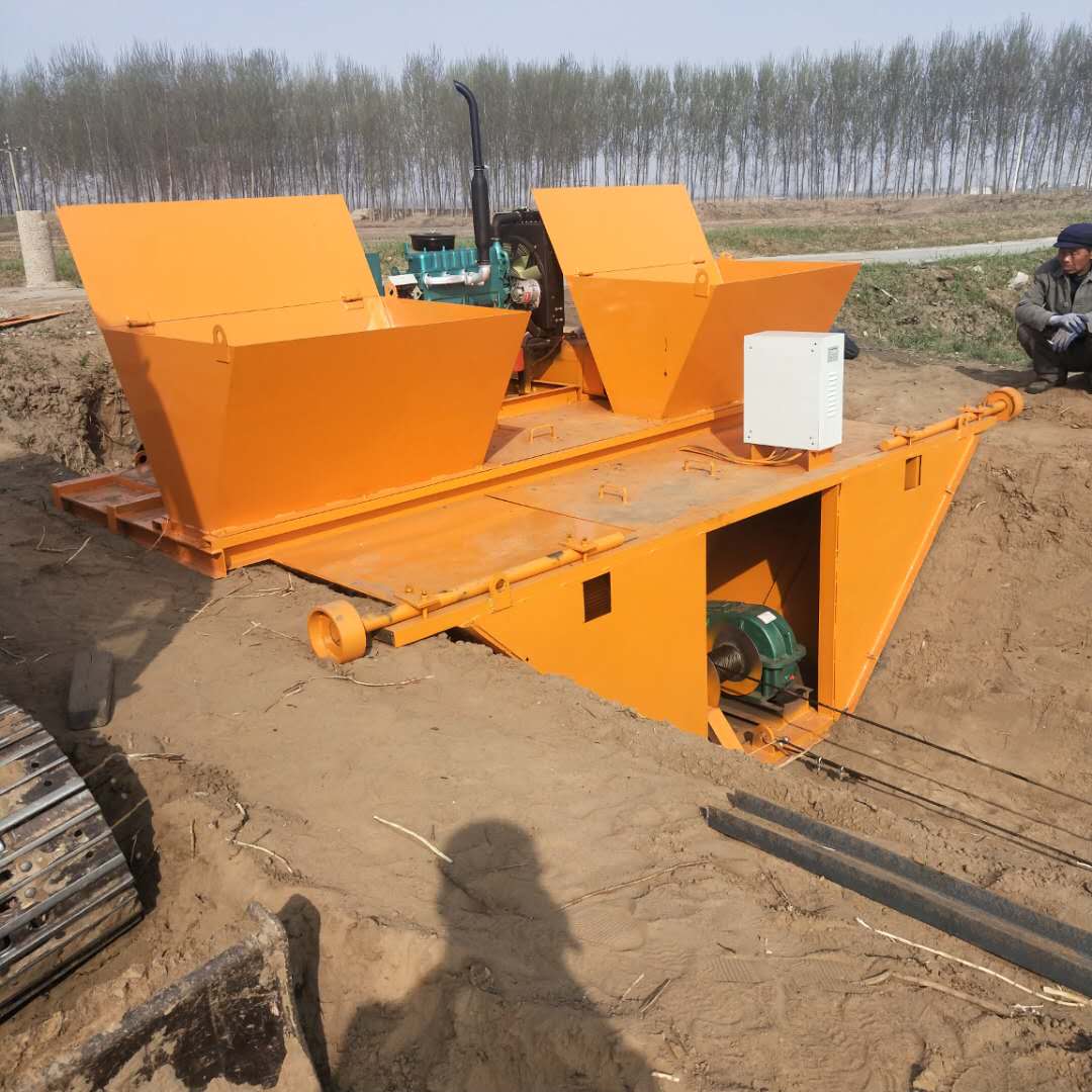 牽引式滑膜機 渠道防滲構造 水溝襯砌機