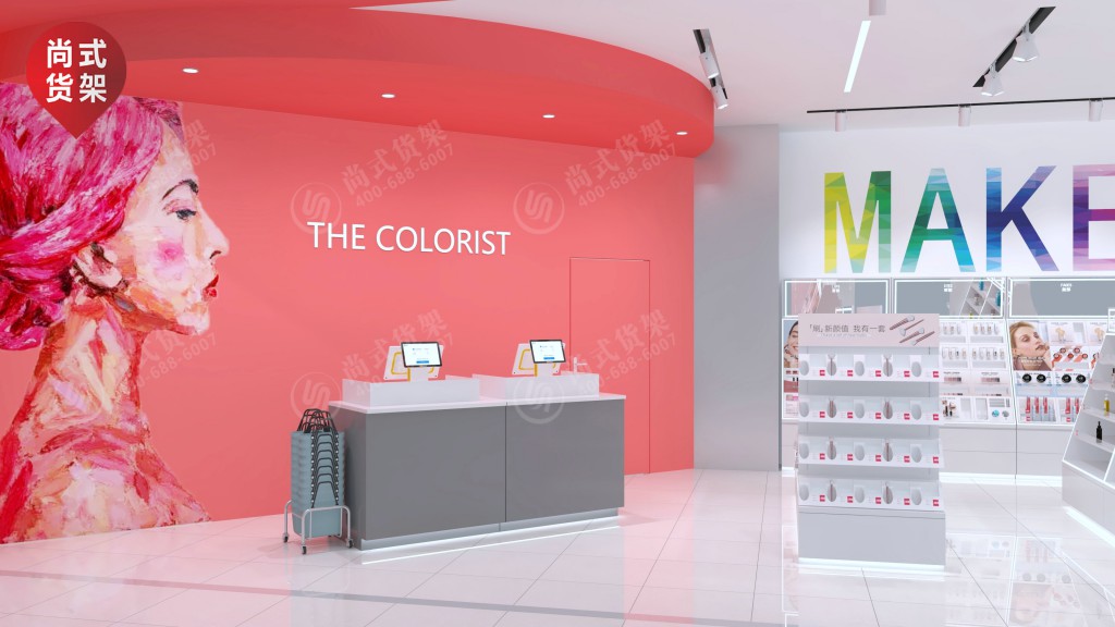 銅陵飾品木貨架新款飾品店貨架晨光文具貨架效果圖大集