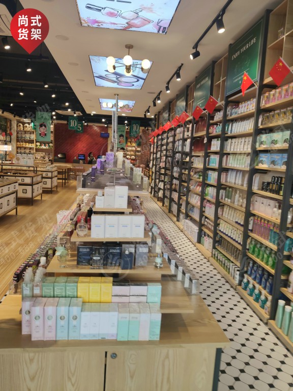 常州千色店彩妝化妝品貨架調(diào)色師亞克力彩蛋墻定做貨架