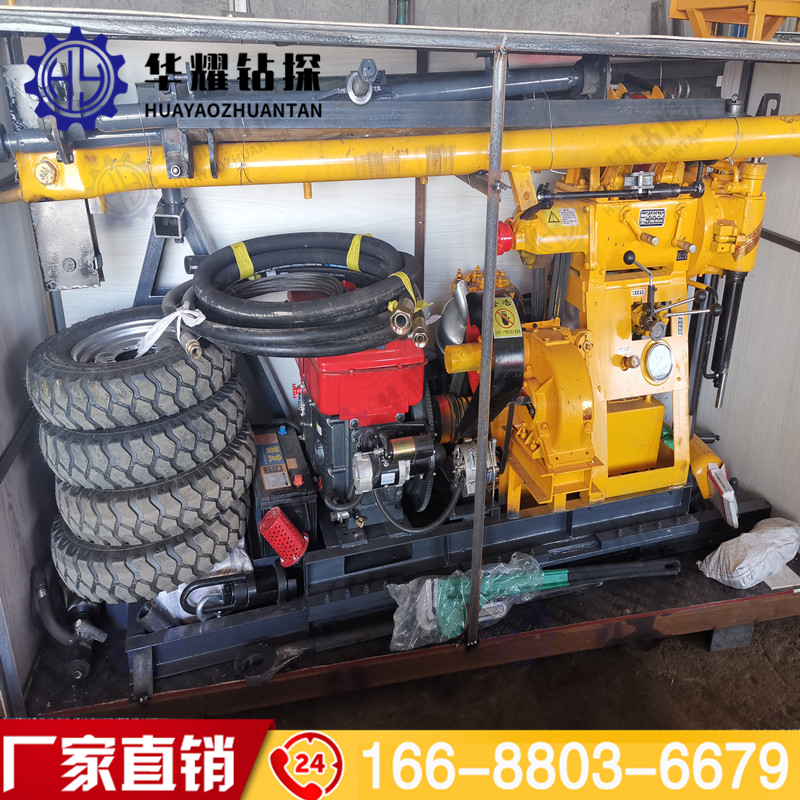水井鉆機(jī)良心生產(chǎn)廠家華耀鉆探?jīng)錾綍?huì)理客戶胡老板案例液壓打井機(jī)農(nóng)用 液壓鉆機(jī)