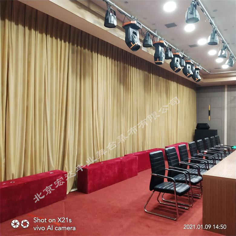 供應(yīng)電動阻燃舞臺大幕 舞臺幕布